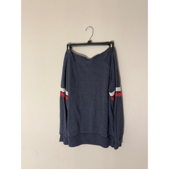 Alternative Apparel Women XL Graphic Sweatshirt Rise Up Challenge Distressed - Picture 2 of 3